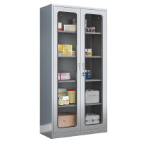 铭思达不锈钢文件柜通玻台