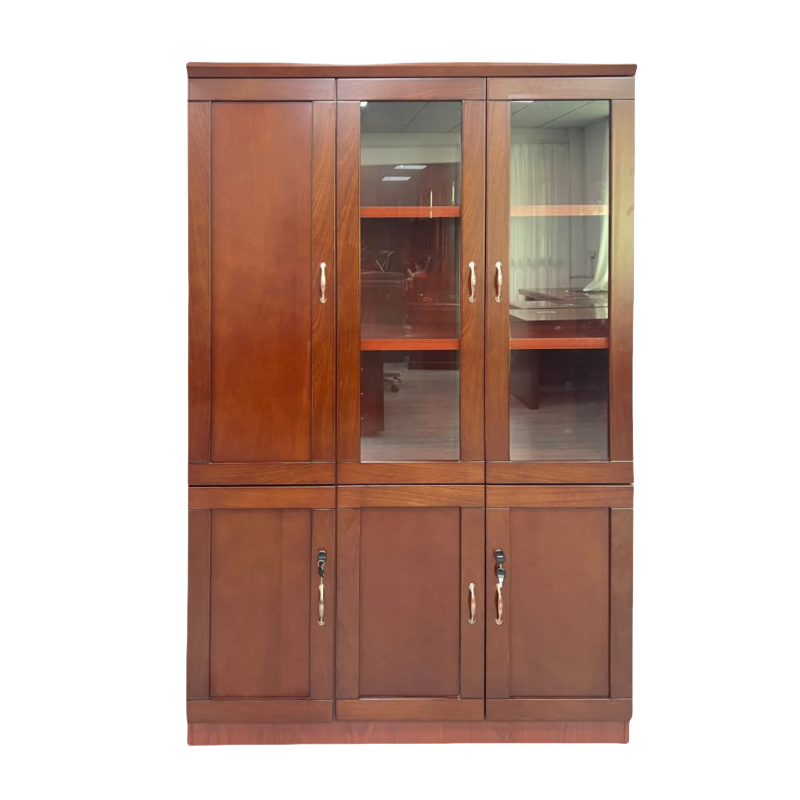 桃锦堂 三门木质书柜1200*420*2000mm组