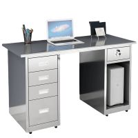 豫龙都电脑桌不锈钢张