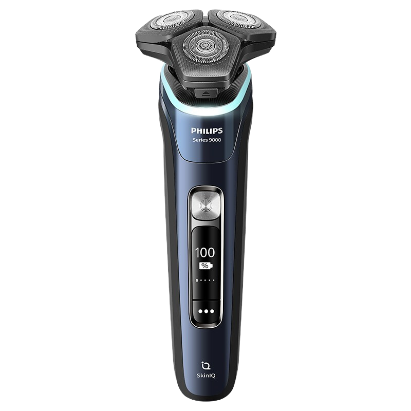 飞利浦(PHILIPS)电动剃须刀 进口三刀头SkinIQ蜂巢9系智能光感刮胡刀往复式须刀送男友 [轻奢9系]S9935