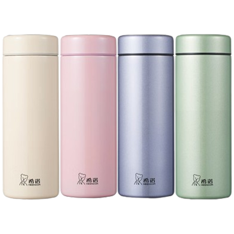 希诺保温杯310ml带滤网镜面杯盖XN-3220(颜色随机)