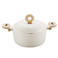 法迪欧甜甜圈系列汤锅24cm不粘锅家用炖锅煮锅煲汤锅电磁炉燃气灶通用