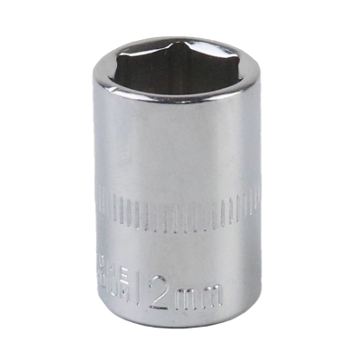 立伟铁牛1/4六角短套筒12mm/个