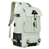 漫山 多功能大容量双肩包男商务旅行包带鞋仓电脑包背包女学生书包 MS-2515(个)