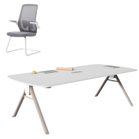 鑫木樽会议桌椅2m套