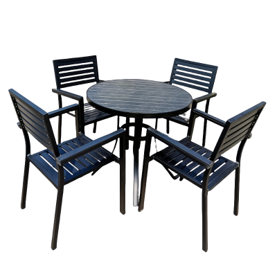 攸形户外桌椅80*74cm+4椅套