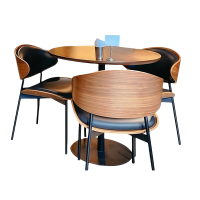 豫龙都 休闲桌椅 一桌三椅 套