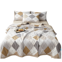 铭思沃被子三件套1.2*2.0米床 咖色 套