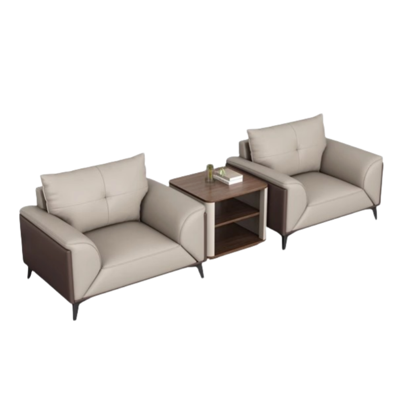 智叶舟办公沙发组合100*85*92cm(1+1+方几)套