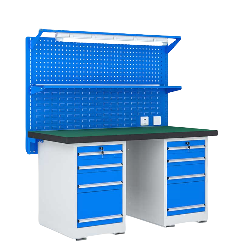 铭思达重型钳工操作台1.5米双四抽张