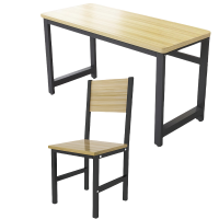 芙首泰单层学习桌1200*400*740mm(1桌2椅)套