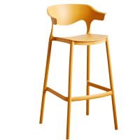 豫龙都吧台椅靠背款把