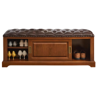 豫龙都 换鞋凳 实木 个