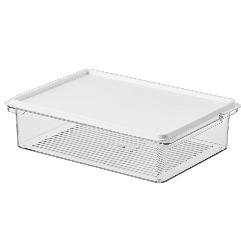 太力TAILI简约零度白密封收纳盒1厘米塑料设计家用1个装