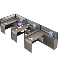 锁匠 屏风工位三人位张