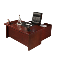 凌美盛 简约办公桌大班台桌2.4米含柜活动柜 LMS-48/张