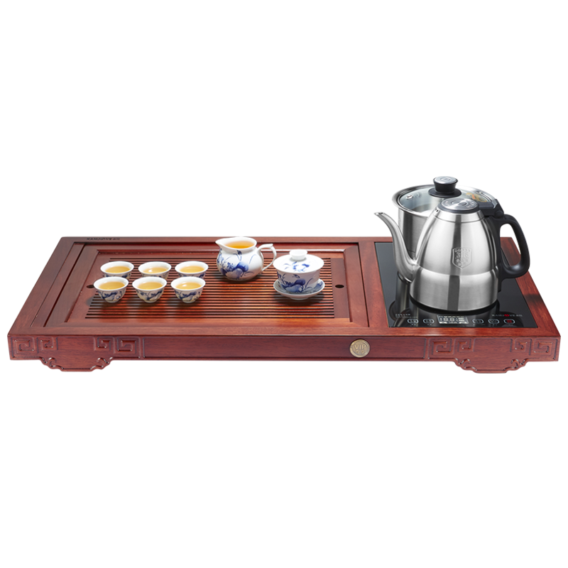 KAMJOVE/金灶 V18旗舰版 古博酸枝木全智能茶盘 手工精雕茶海 实木茶盘 整套茶具 功夫茶具套装 实木茶台 茶具