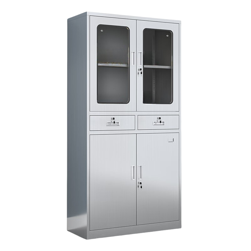 铭思达不锈钢文件柜中二斗台