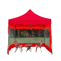 劲脉  三面透明围挡帐篷 红色-3*6*3M 顶