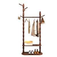 铭思达实木衣帽架80cm个