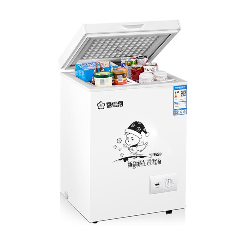 香雪海96升冰柜家用小型冷冻柜冷藏小冰柜小型家用减霜冰柜BD/BC-108