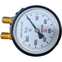 双针带灯压力表YCS100D 1200KPA 24V个