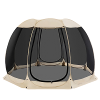 劲脉  八面全景网纱帐篷 400*400*210CM+8面遮阳布 顶