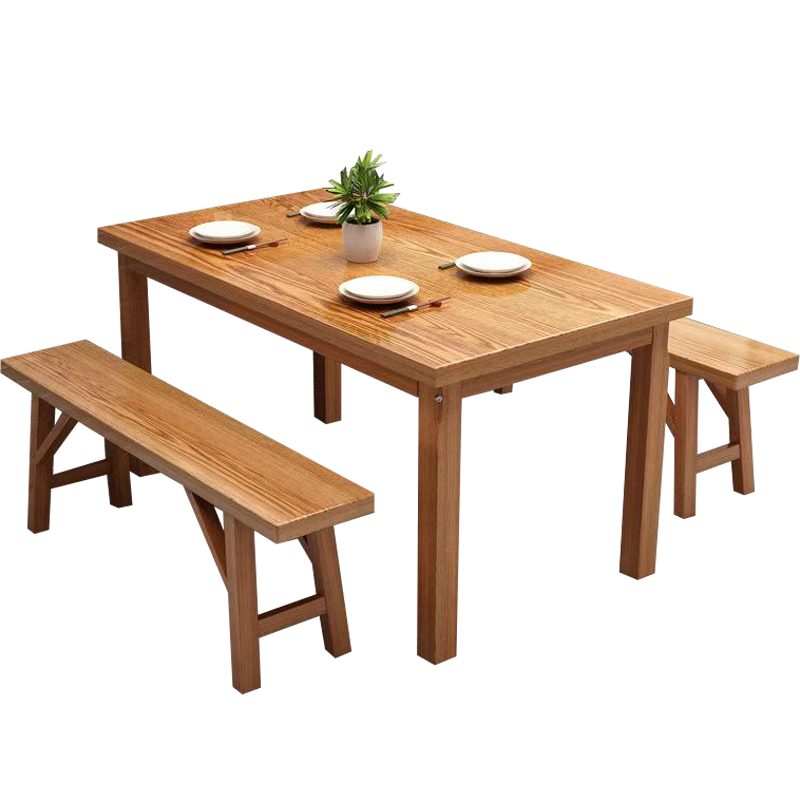 汐餐桌1.6米桌+2凳套