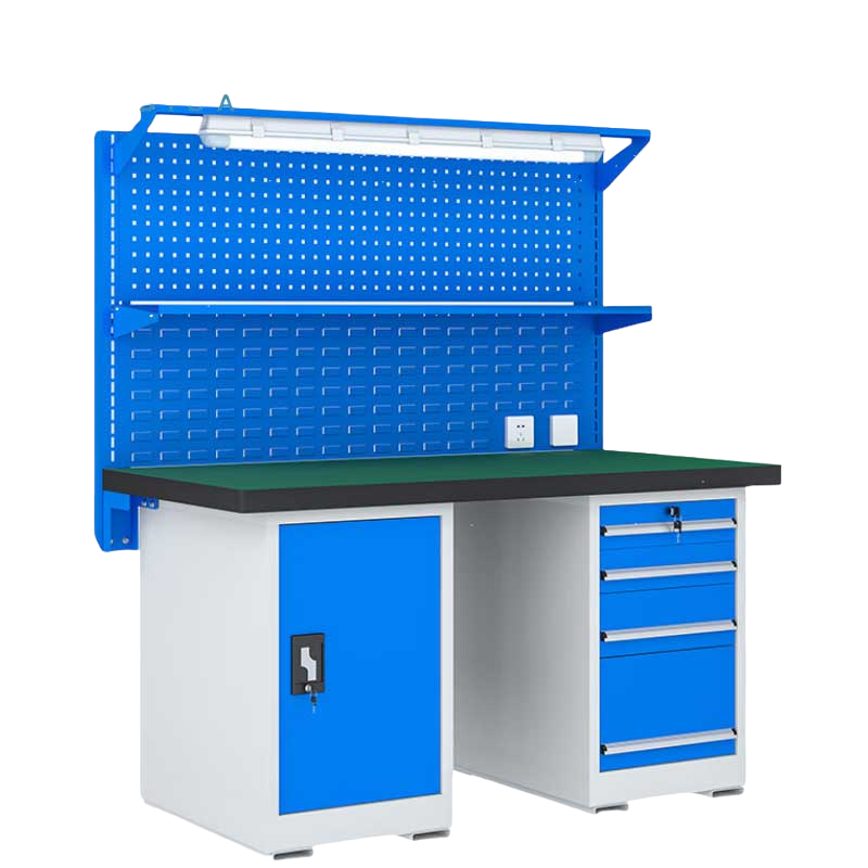 铭思达重型钳工操作台1.8米四抽一门张