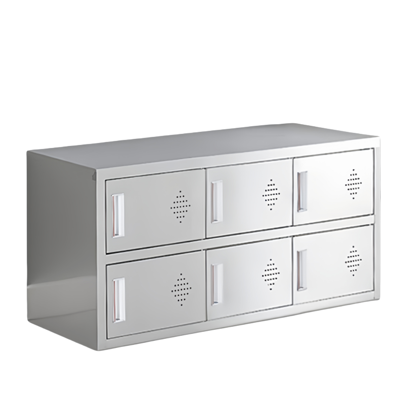 铭思达不锈钢鞋柜双面12门个