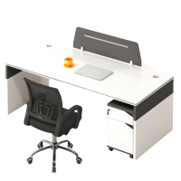 铭思达职员桌1.2米单人位含柜椅套