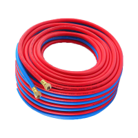 盛京联硕 高压氧气乙炔双色并联管焊接高压气管 [氧气+乙炔]各30米带铜头 卷