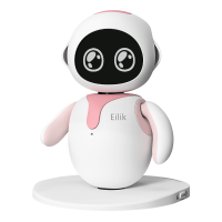 Eilik陪伴机器人 桌面陪伴 情感互动电子宠物高端礼物桌面玩具粉色