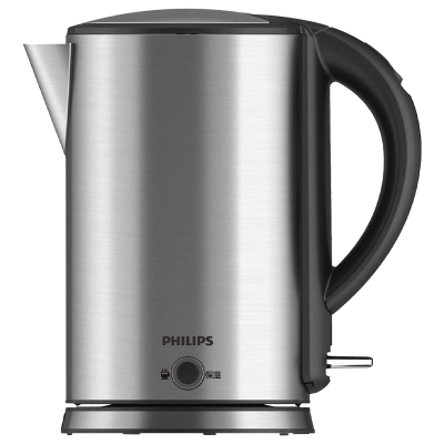 飞利浦(PHILIPS) 电水壶 HD9316/03 保温家用热水壶 304不锈钢 PTC保温1.7升容量防干烧
