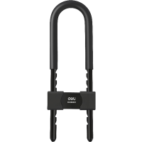 得力家用钥匙密码u形锁