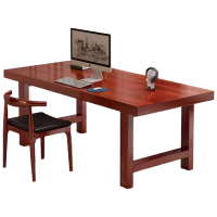 质凡纯实木书桌台式电脑桌卧室家用电竞桌学生学习桌160*70*75cm