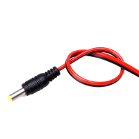 册视DC公头直流12V延长线铜加粗1米长电源线5.5*2.1mm根