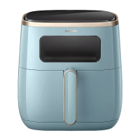 飞利浦(PHILIPS) 海星空气炸锅 家用5.6L大容量多功能全自动[可视+不用翻面]双层锅体易清洗HD9257/70