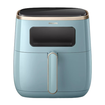 飞利浦(PHILIPS) 海星空气炸锅 家用5.6L大容量多功能全自动[可视+不用翻面]双层锅体易清洗HD9257/70