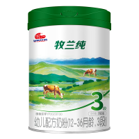 明一(wissun)牧兰纯3段 婴幼儿配方有机牛奶粉 1-3岁 罐装700g
