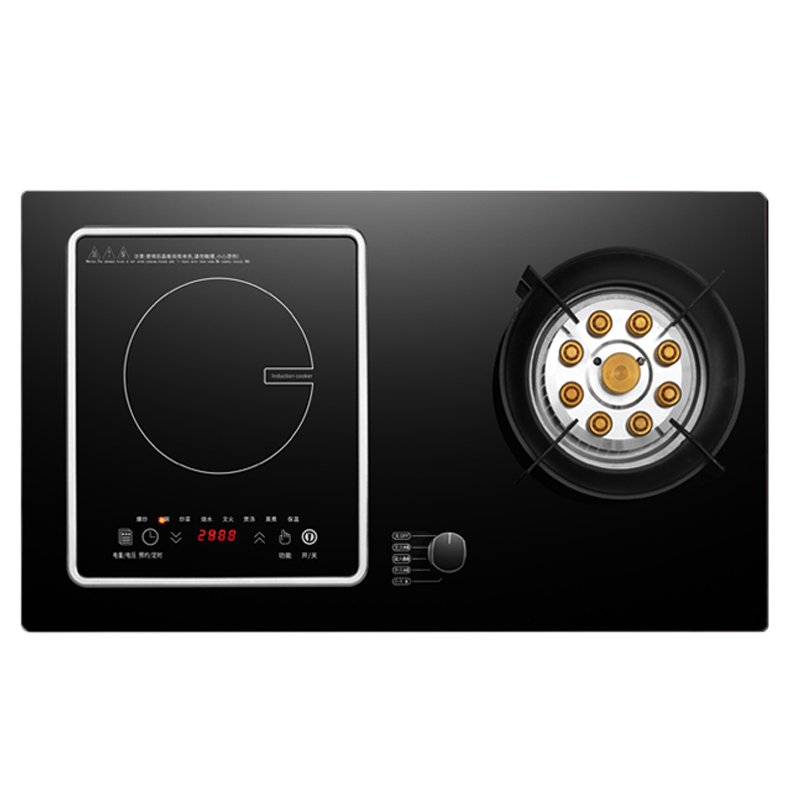 荣事达煤气灶双灶家用天然气一电一气电两用燃气灶嵌入式液化气灶