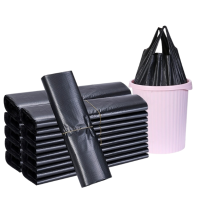 洁艺云 加厚清洁手提背心垃圾袋33*55cm 50只 单位(包);