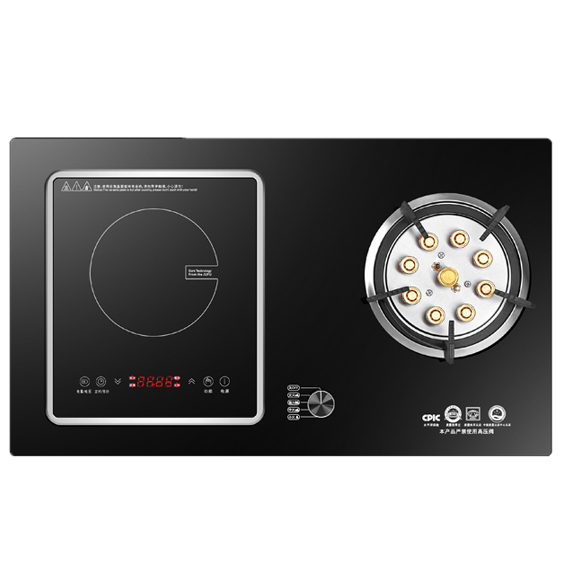 荣事达煤气灶双灶家用天然气一电一气电两用燃气灶嵌入式液化气灶