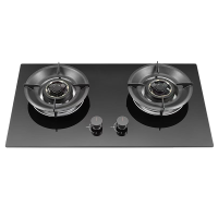 大臣燃气灶588钢化玻璃面板大火力铜合金一体火盖