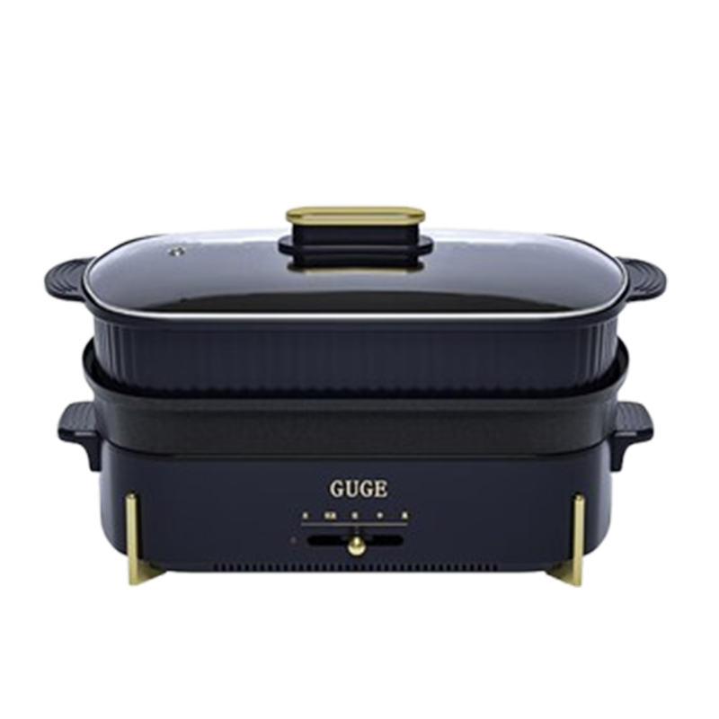 谷格多功能料理锅4.5L电火锅电蒸锅加热多用途锅G929