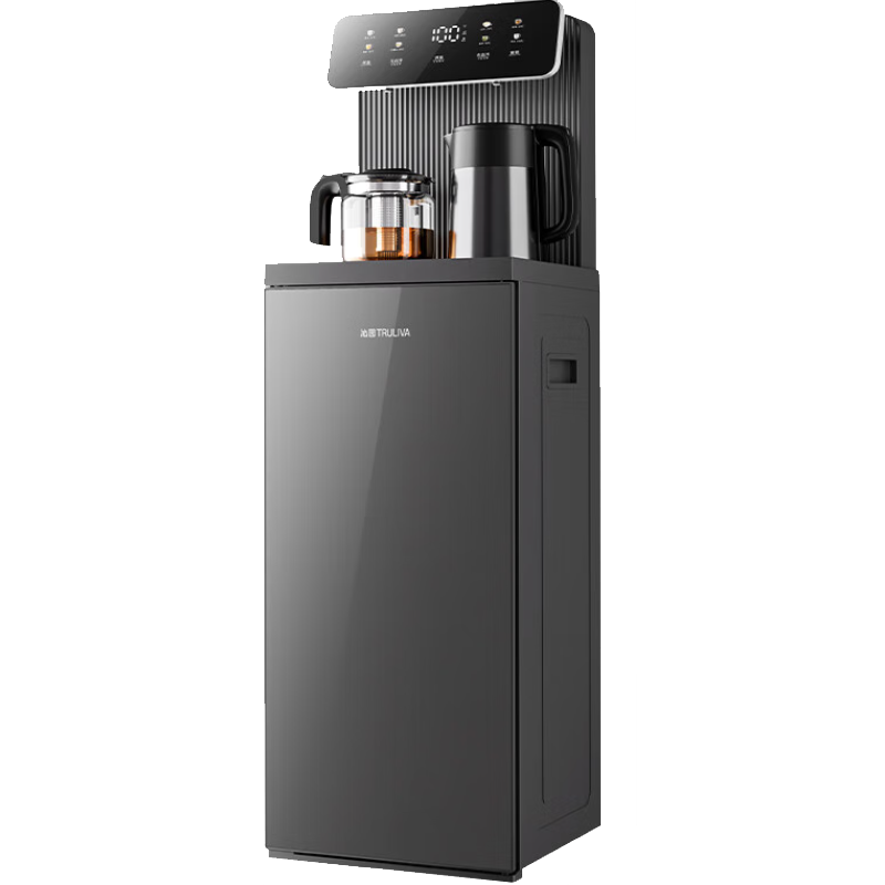 沁园茶吧机家用彩色大屏智能饮水机烧水一体机制T-05440温热款