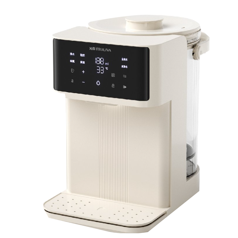 沁园(TRULIVA)插电热水壶烧水壶台式饮水机316L不锈钢可拆大容量玻璃内胆多段保温恒温调奶壶 H-ZY7011