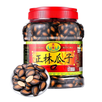 正林黑瓜子3A1kg桶装大颗粒坚果炒货 休闲零食 甘草味大片西瓜子