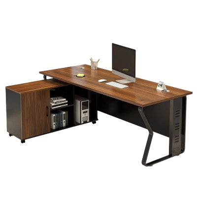 宜掌柜 办公桌含侧柜