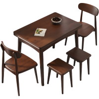 豫龙都餐桌椅一桌二椅二凳套